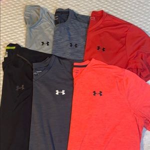 6 Under Armour active wear shirts